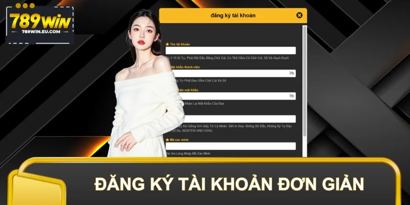 Đăng ký tài khoản đơn giản