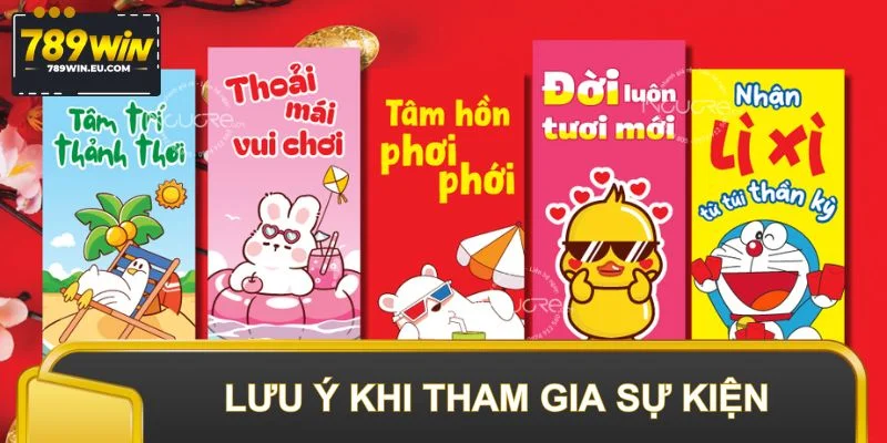 Điểm cần lưu ý khi tham gia sự kiện mưa lì xì